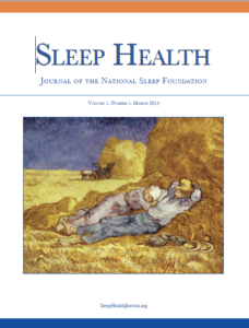 An image of the Sleep Health Journal Cover