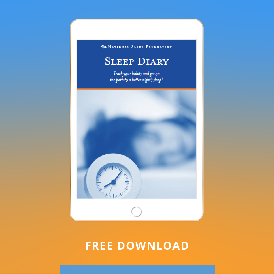 Nsf Sleep Diary National Sleep Foundation